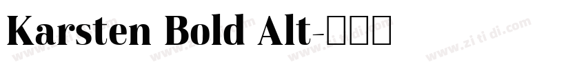 Karsten Bold Alt字体转换